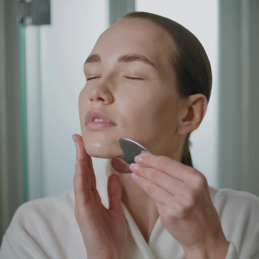 Gua Sha Ritualéa – Outil de Massage Visage en Acier Inoxydable